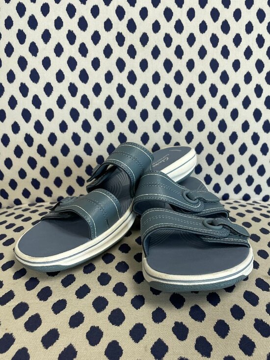 Clarks Shoes - Clarks blue sandals size 8
